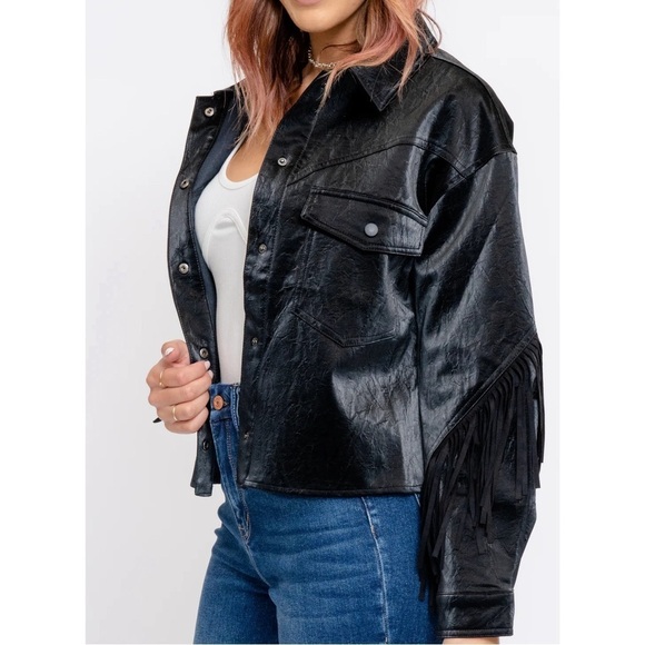 FATE Rockstar Fringe Jacket Western Moto - Picture 3 of 14